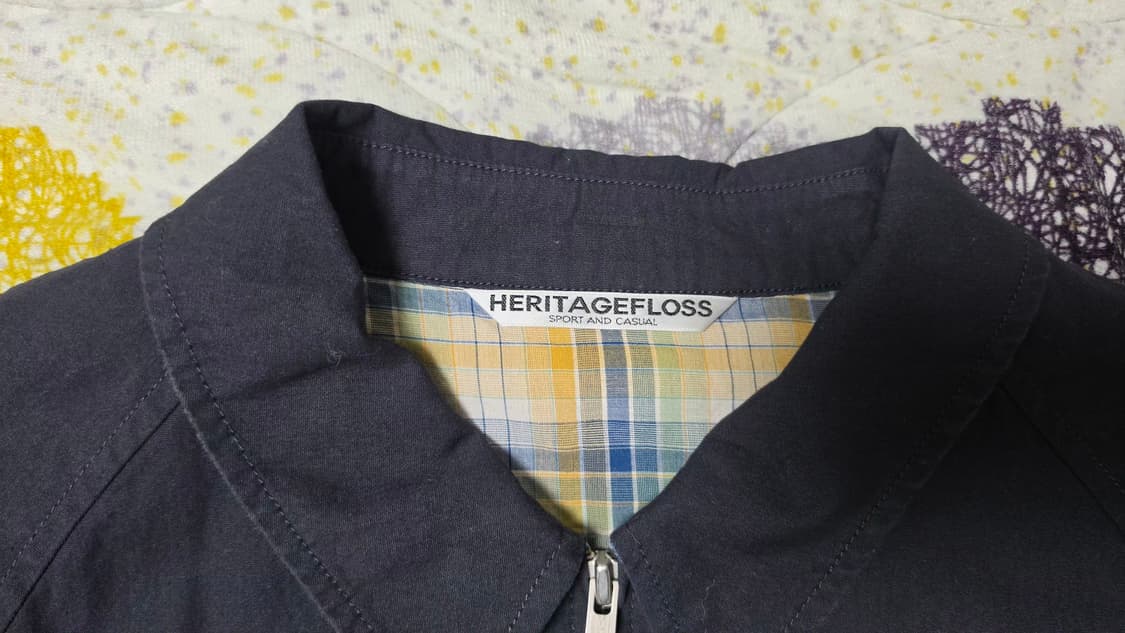 헤리티지플러스 크레스트 블루종 재킷 네이비 L 사이즈 판매 상품이미지5