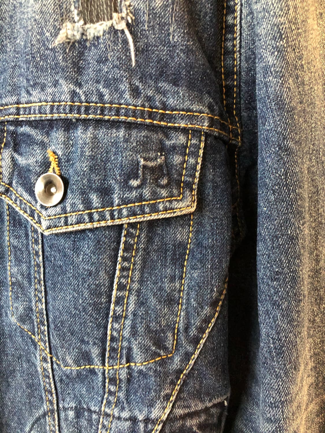 Number nine 페인티드 데님 자켓 s 상품이미지3