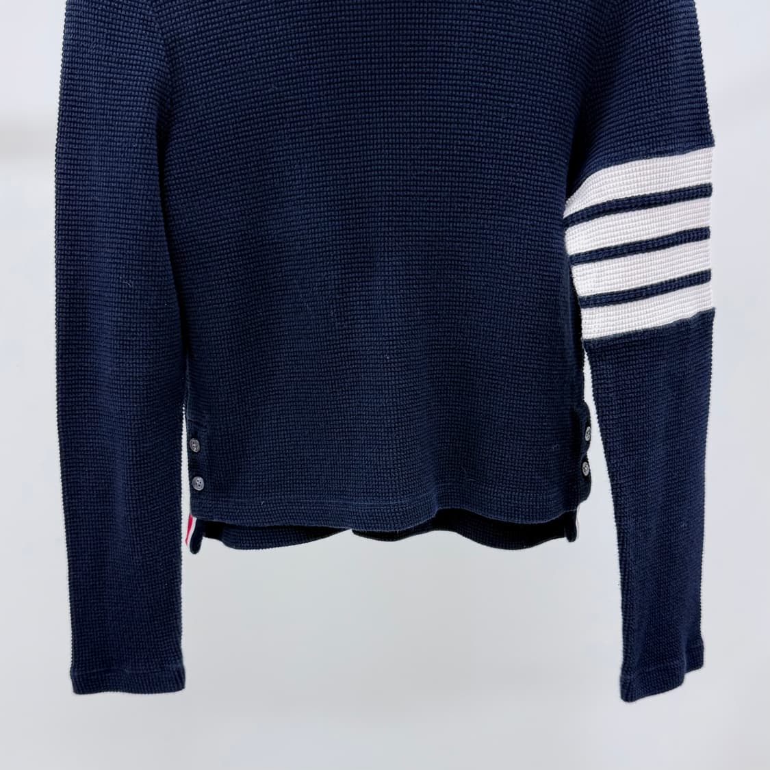 [S+급/36] 톰브라운 터틀넥 목폴라 여성 니트 네이비 상품이미지4