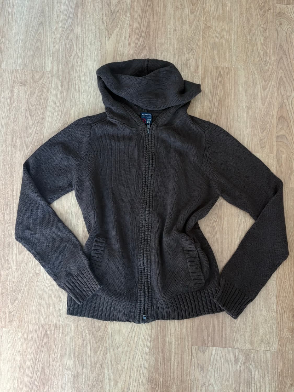 일본 빈티지 니트 후드집업 상품이미지1