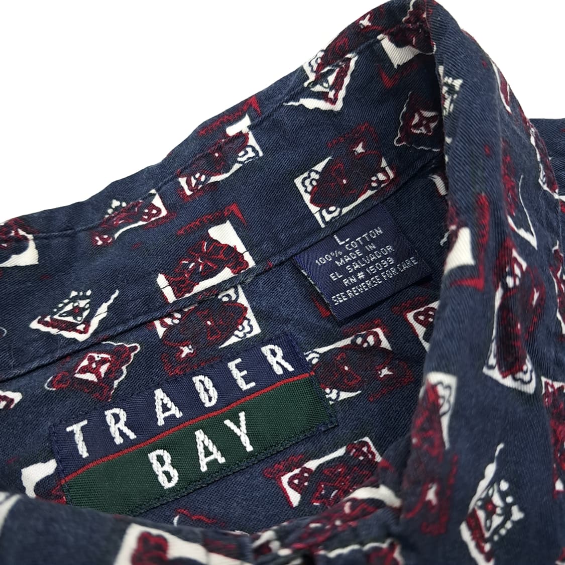 CL885 L 트레이더베이 90s 지오메트릭 올오버 셔츠 남방 상품이미지3