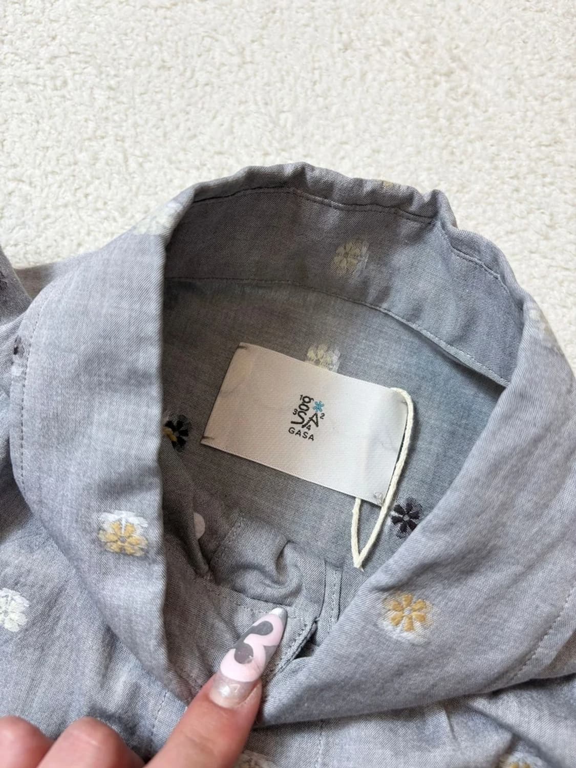 GASA 00's 재팬 플리츠 반팔 블라우스 PN6494 상품이미지7