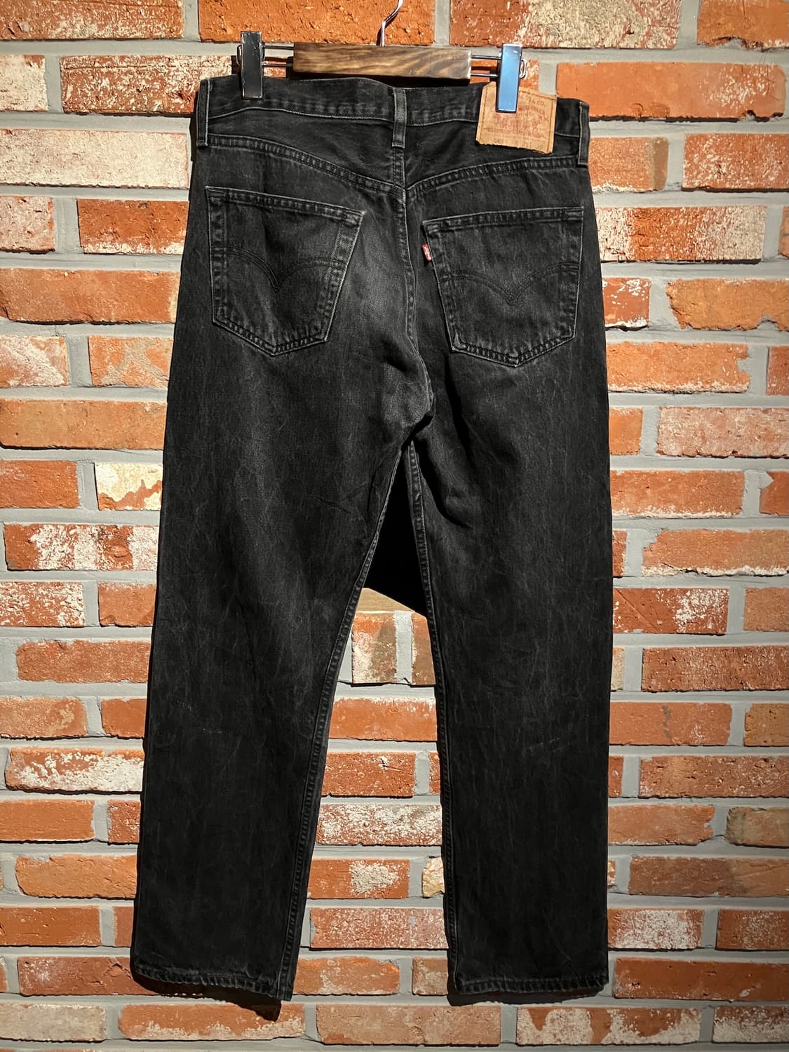 90s USA 빈티지 리바이스 501 블랙 데님 팬츠 상품이미지5