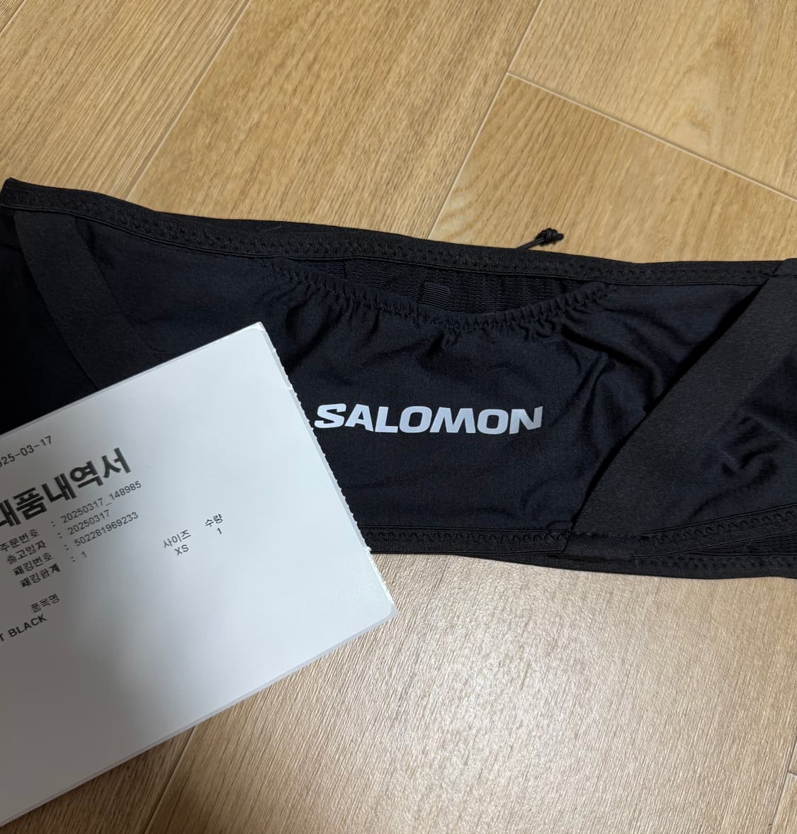 [XS] 살로몬 펄스 벨트 블랙 상품이미지3