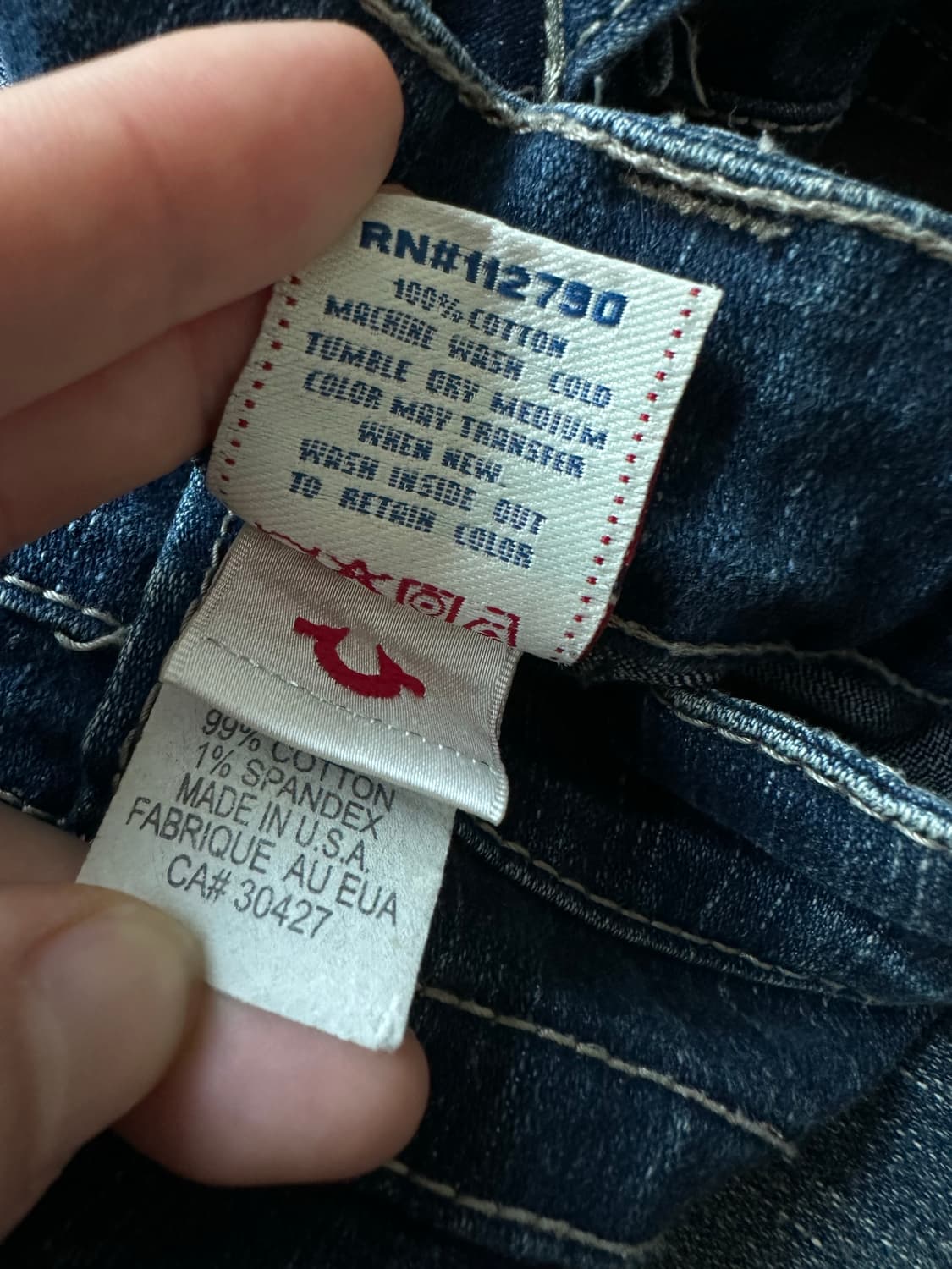 트루릴리전 BILLY BIG T ROW SEAT 데님팬츠 y2k 펑크  상품이미지8