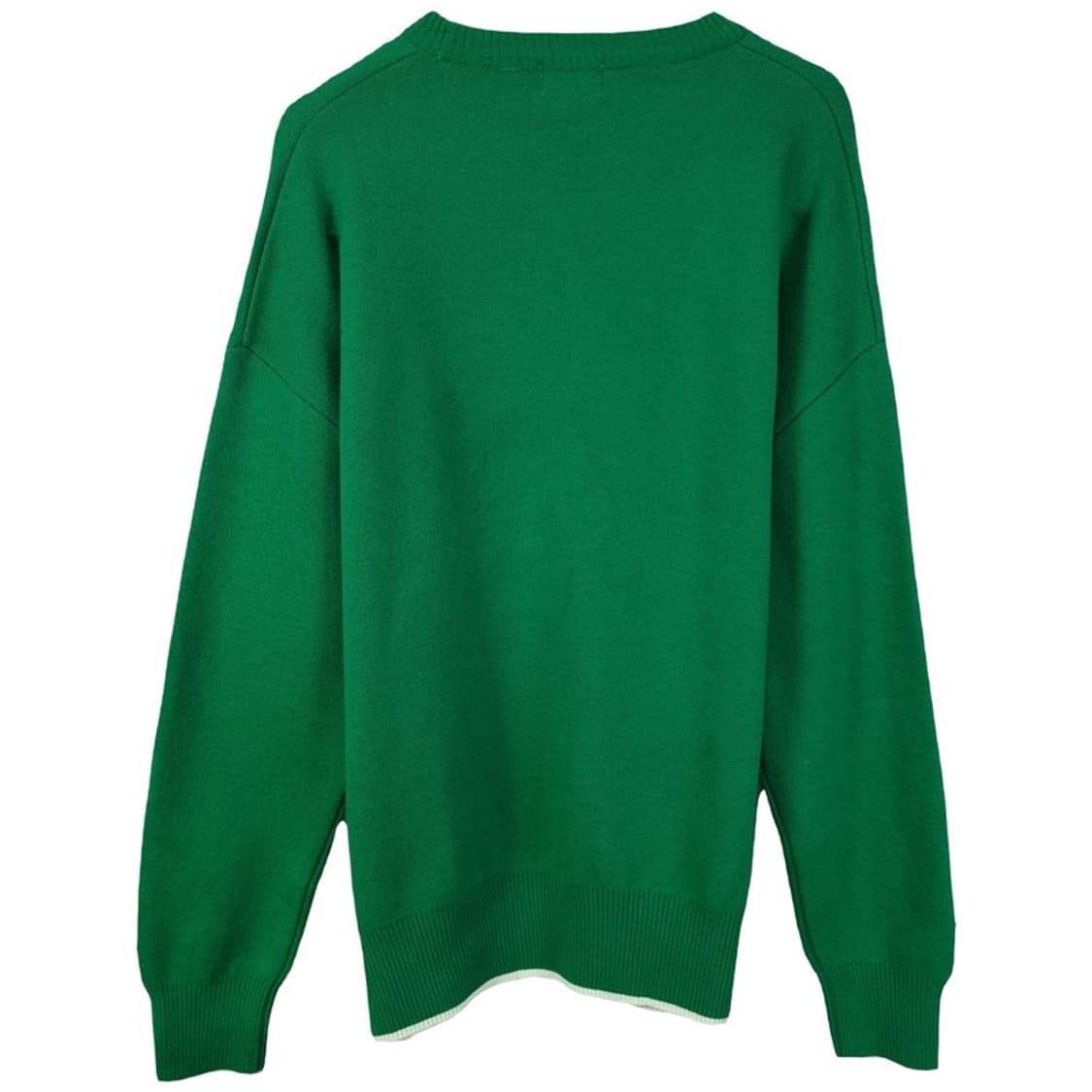 [커버낫] 빅로고 아치로고 오버핏 니트 그린 M18466 상품이미지3