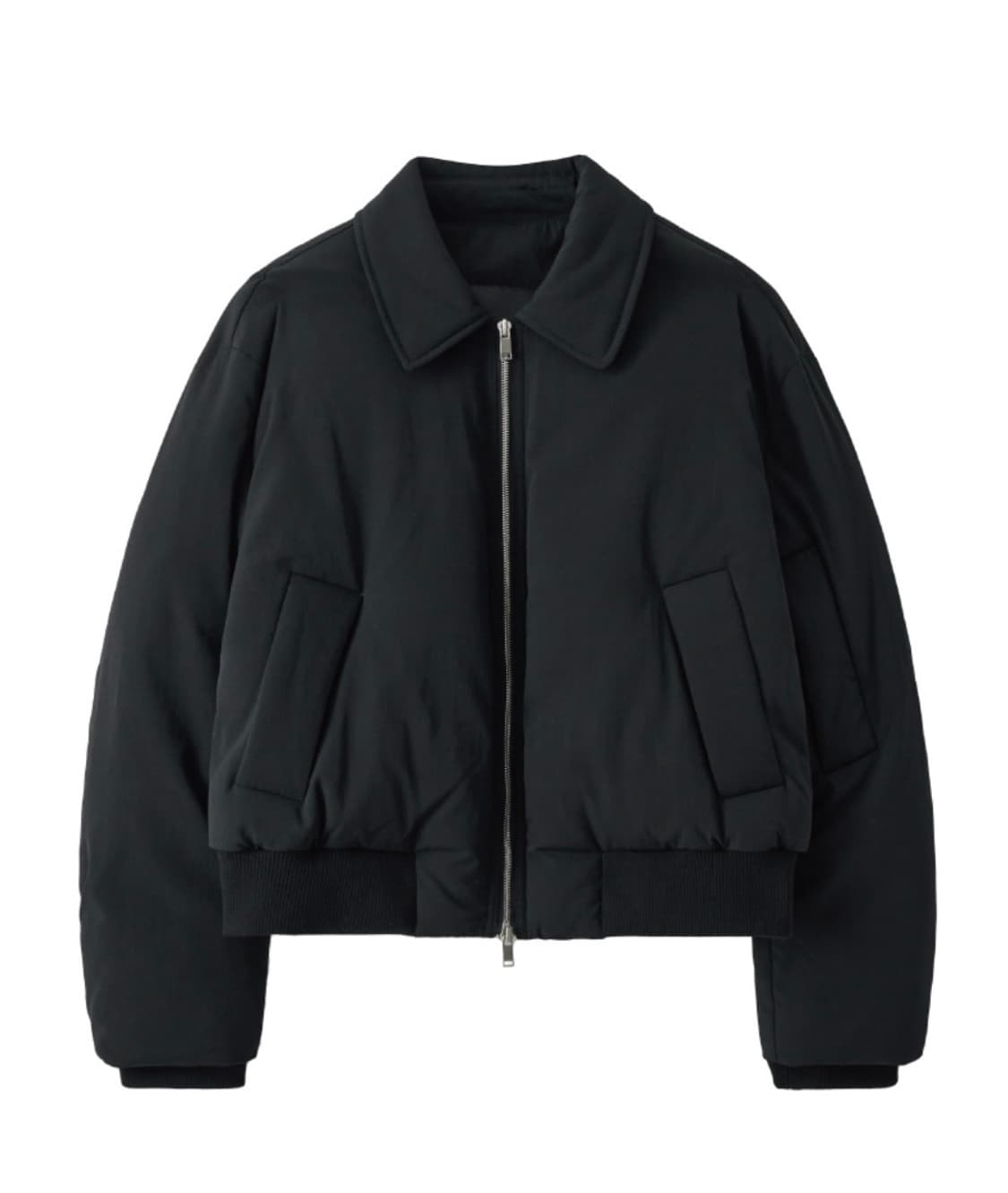 노이어 패디드 울 크롭 블루종 52사이즈 상품이미지1