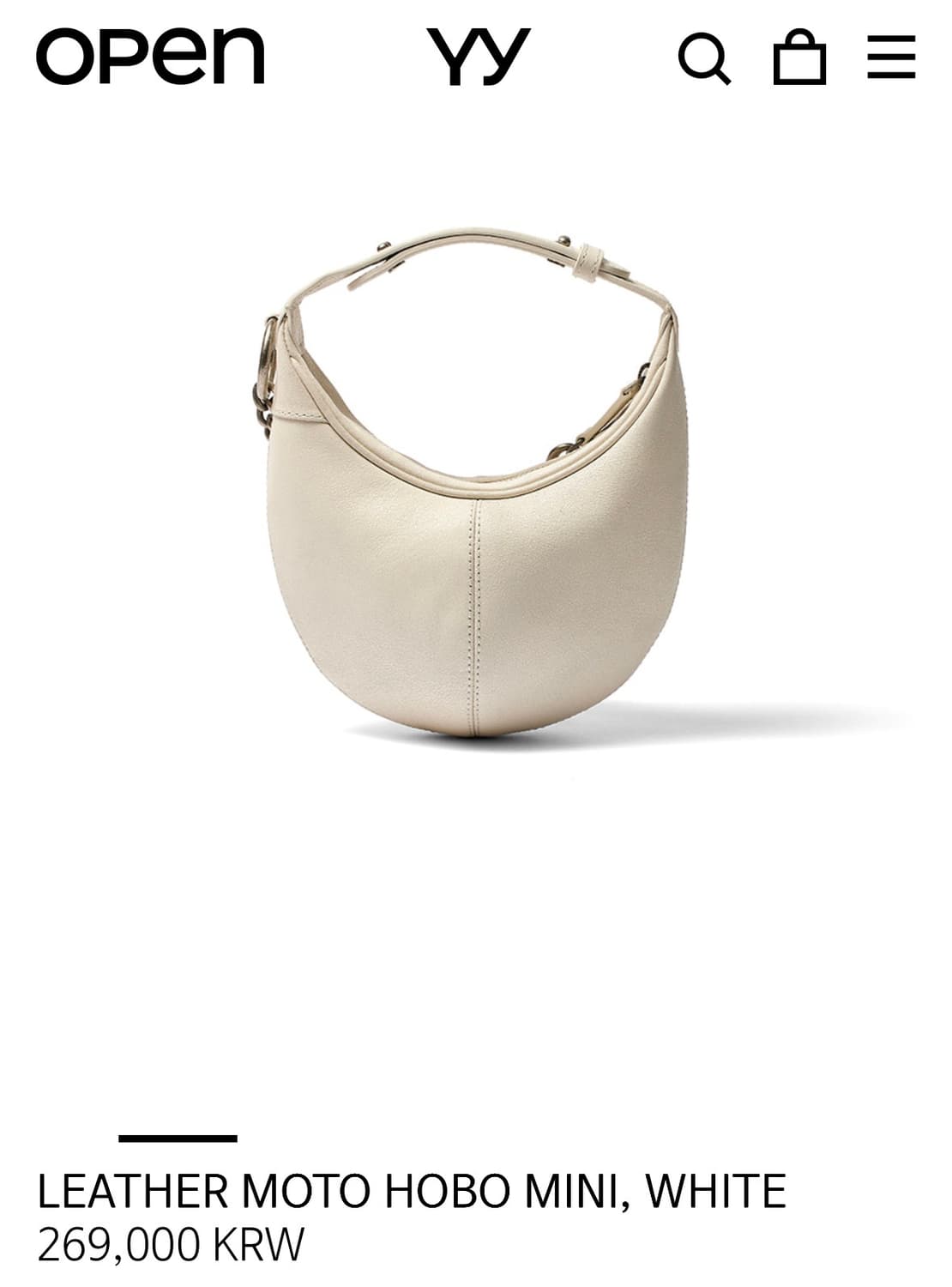 오픈와이와이 레더 호보백 미니 상품이미지1