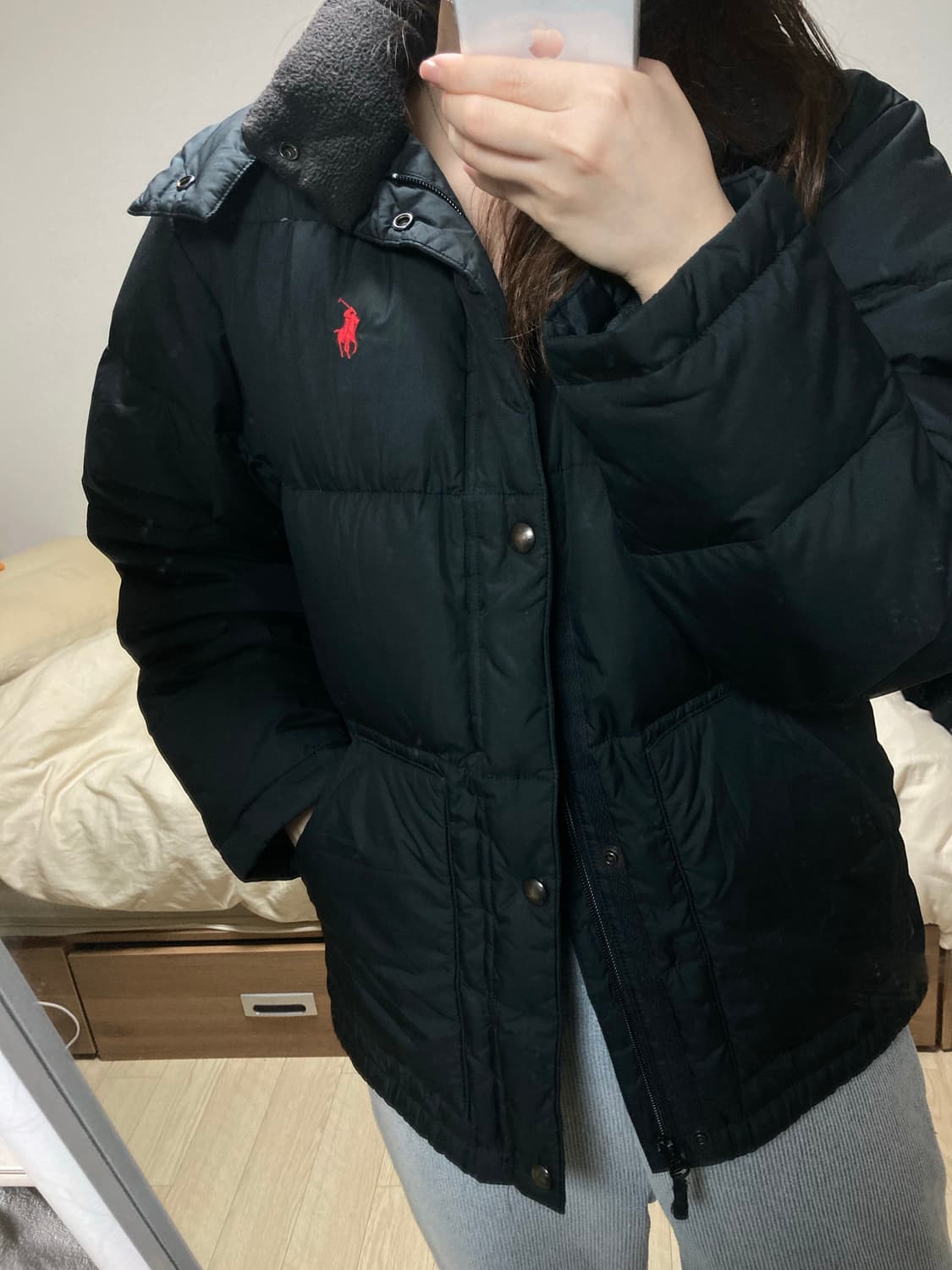 폴로 패딩 블랙  상품이미지1