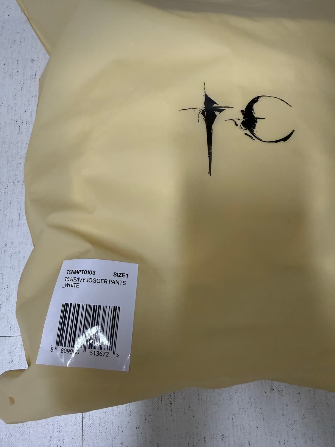 떠그클럽 TC 조거팬츠 화이트 1사이즈 상품이미지4