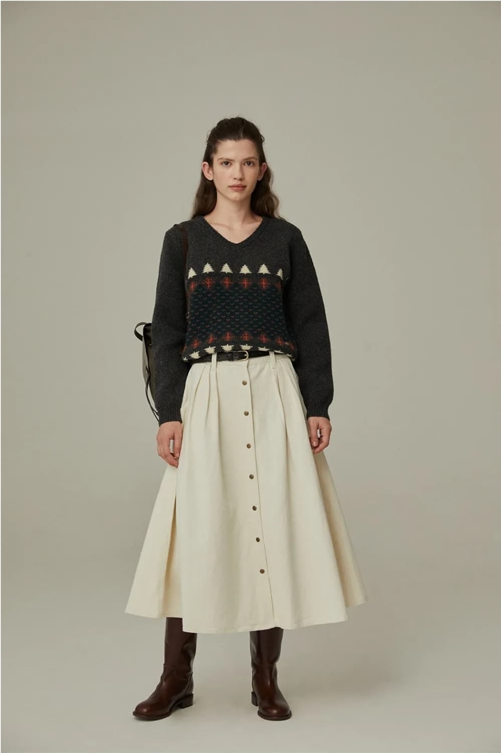 [새상품] 호와스 홀리데이 니트 홍영기니트 HOWUS 상품이미지1