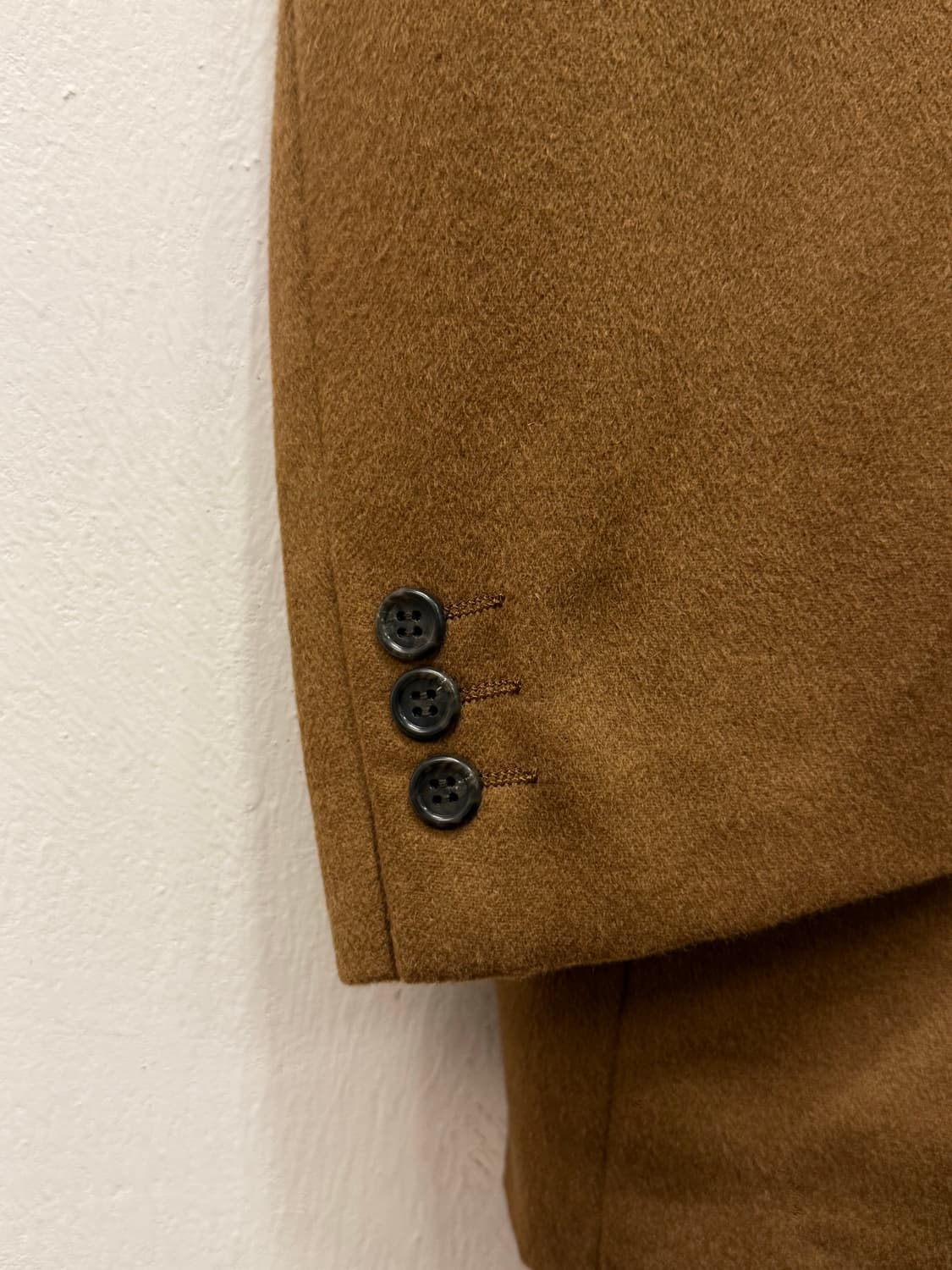 L) Cashmere 100% Camel Double-Breasted J 상품이미지6