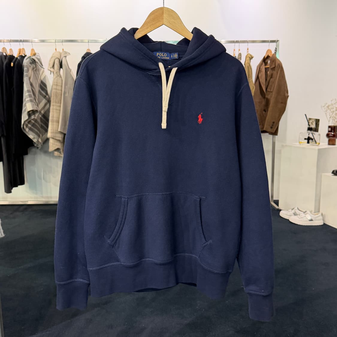 [L] 폴로 랄프로렌 후드티 네이비 상품이미지1