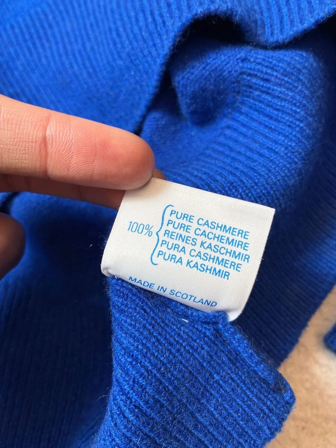 글렌이글스 Gleneagles 100% 퓨어 캐시미어 스웨터 PN7706 상품이미지6