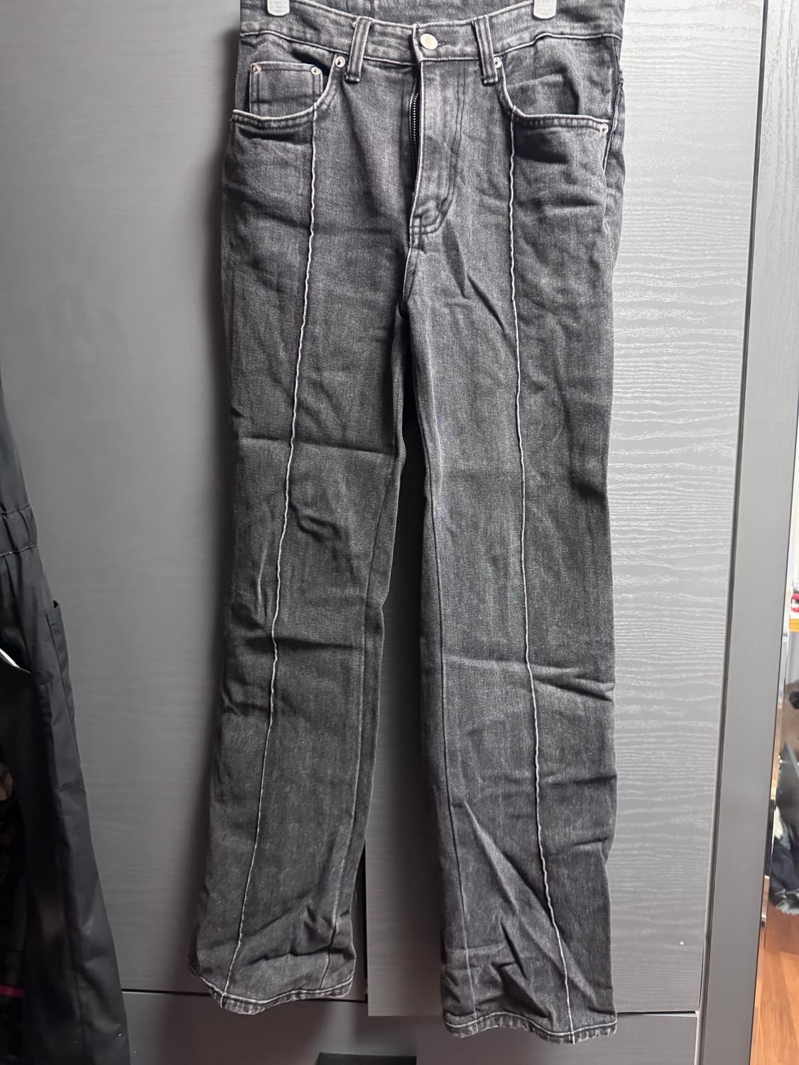 문선 핀턱 부츠컷 데님 플레어진 30 상품이미지1