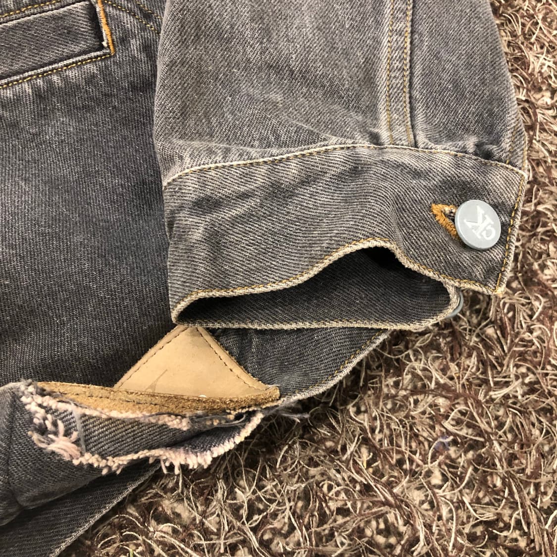 캘빈클라인 90s 흑청 데님 집업 자켓 상품이미지4