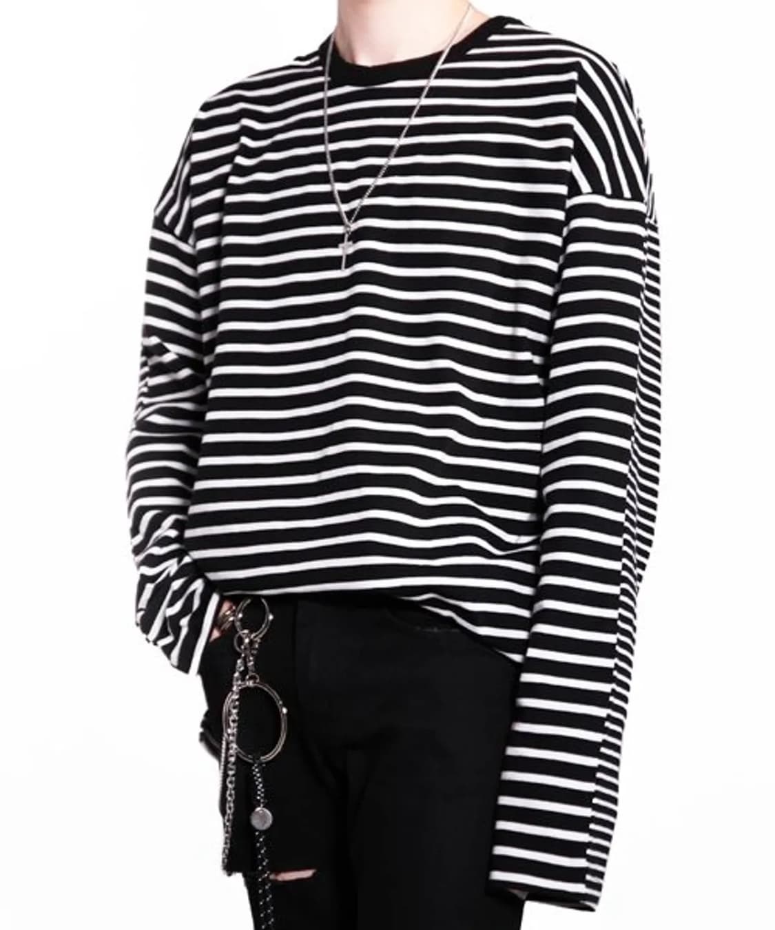 아차 더블 스트라이프 롱슬리브 L   상품이미지2