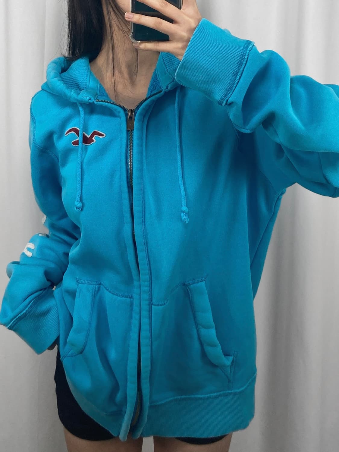 홀리스터 블루 후드집업 상품이미지2