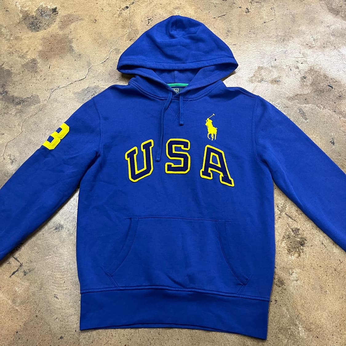 폴로 랄프로렌 블루 빅포니 USA 후드티  상품이미지3
