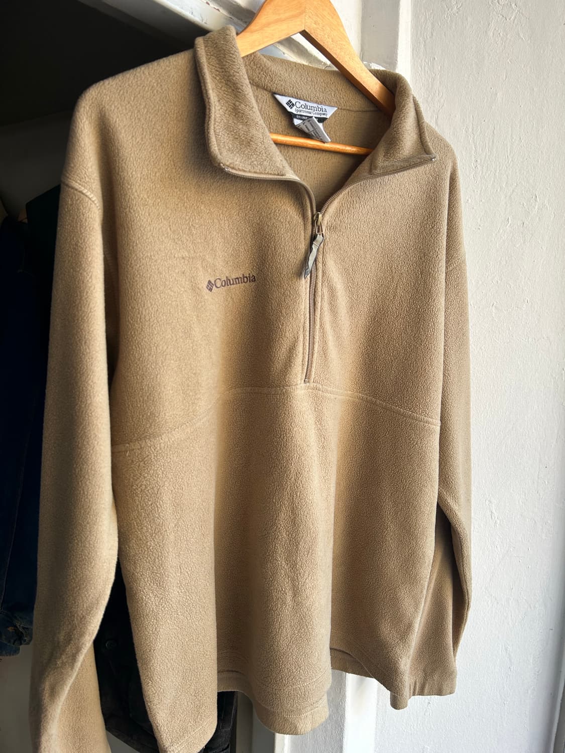 컬럼비아 플리스 하프집업 탄컬러 상품이미지1