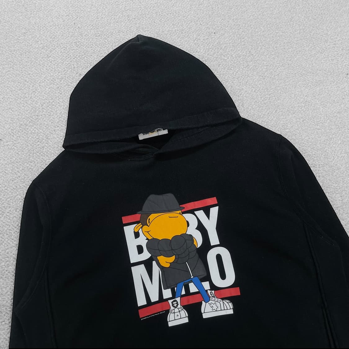 베이프 Bape 베이비마일로 후드티 블랙 상품이미지2