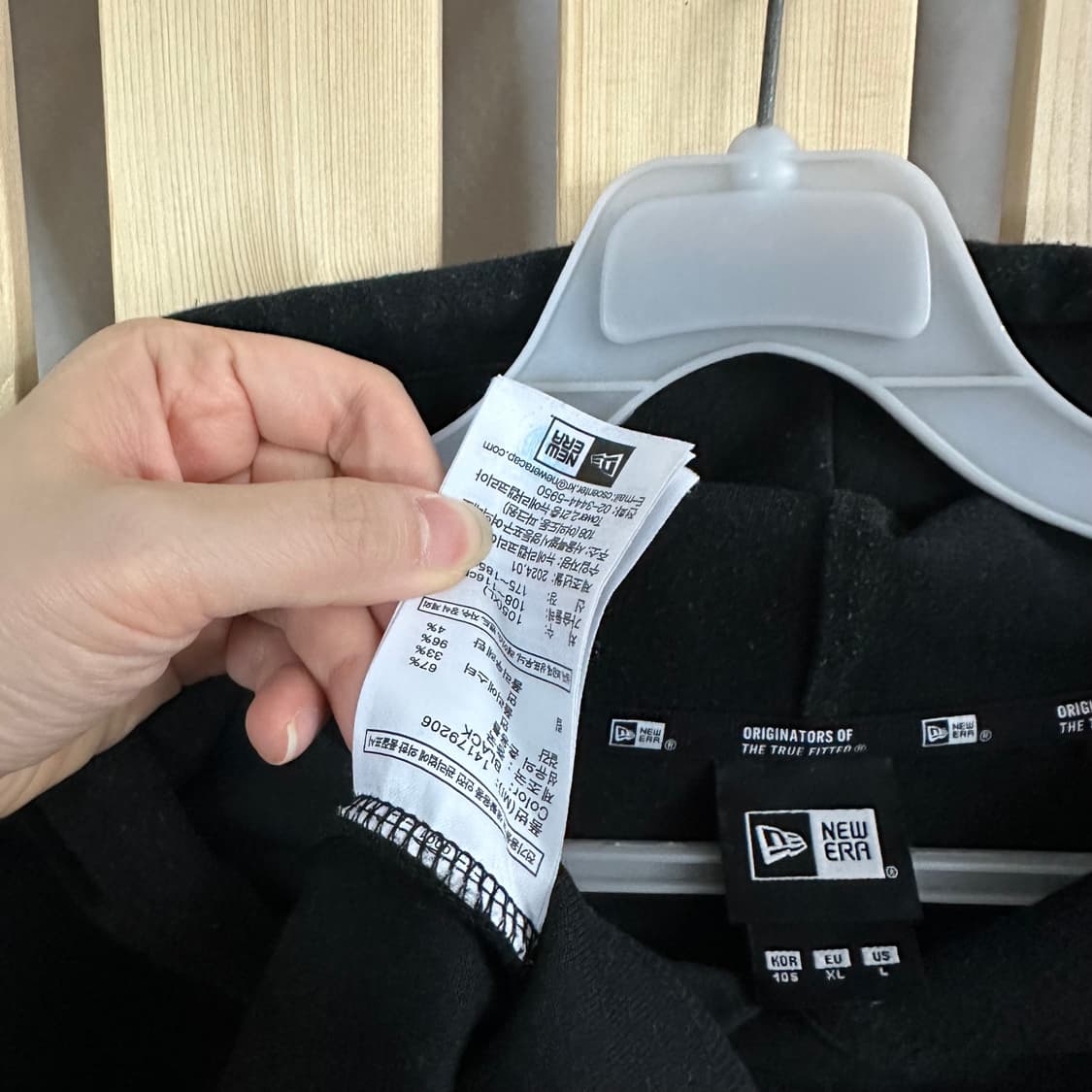 (XL) 뉴에라 뉴욕양키스 블랙 후드티 상품이미지3