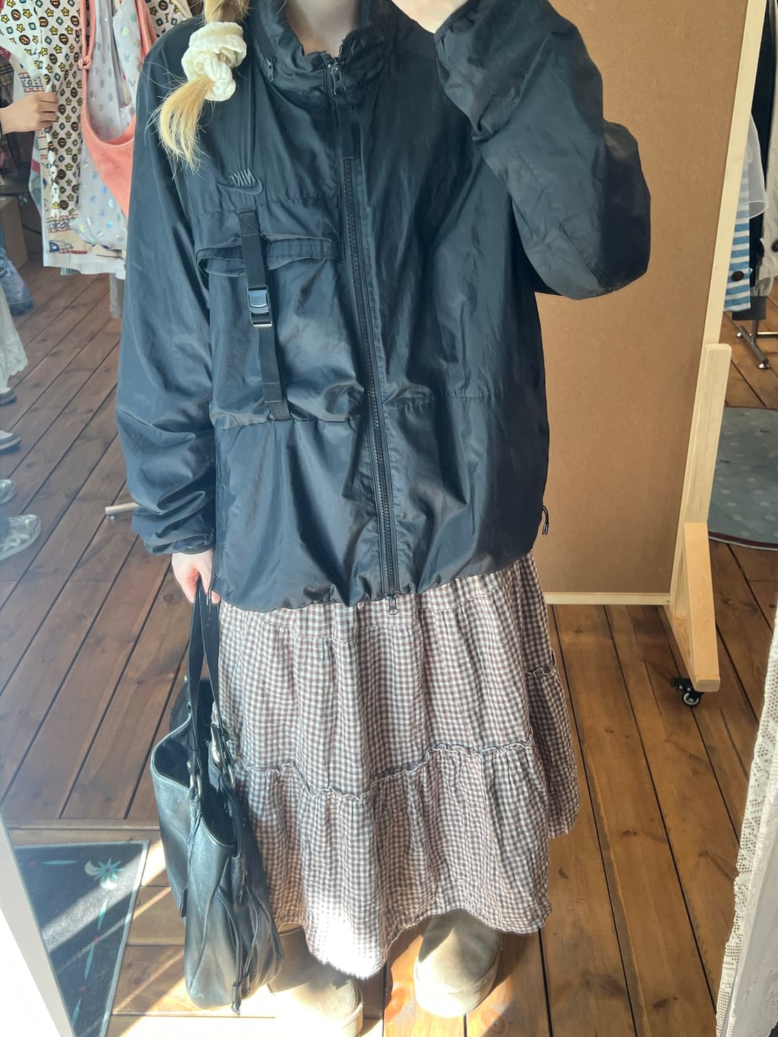 나이키 블랙 포켓 바람막이 상품이미지1