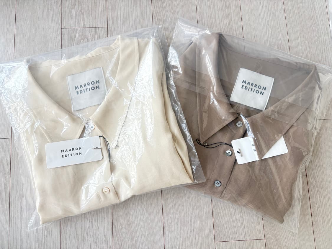 마론에디션 애쉬브라운 로우넥 블라우스 상품이미지1