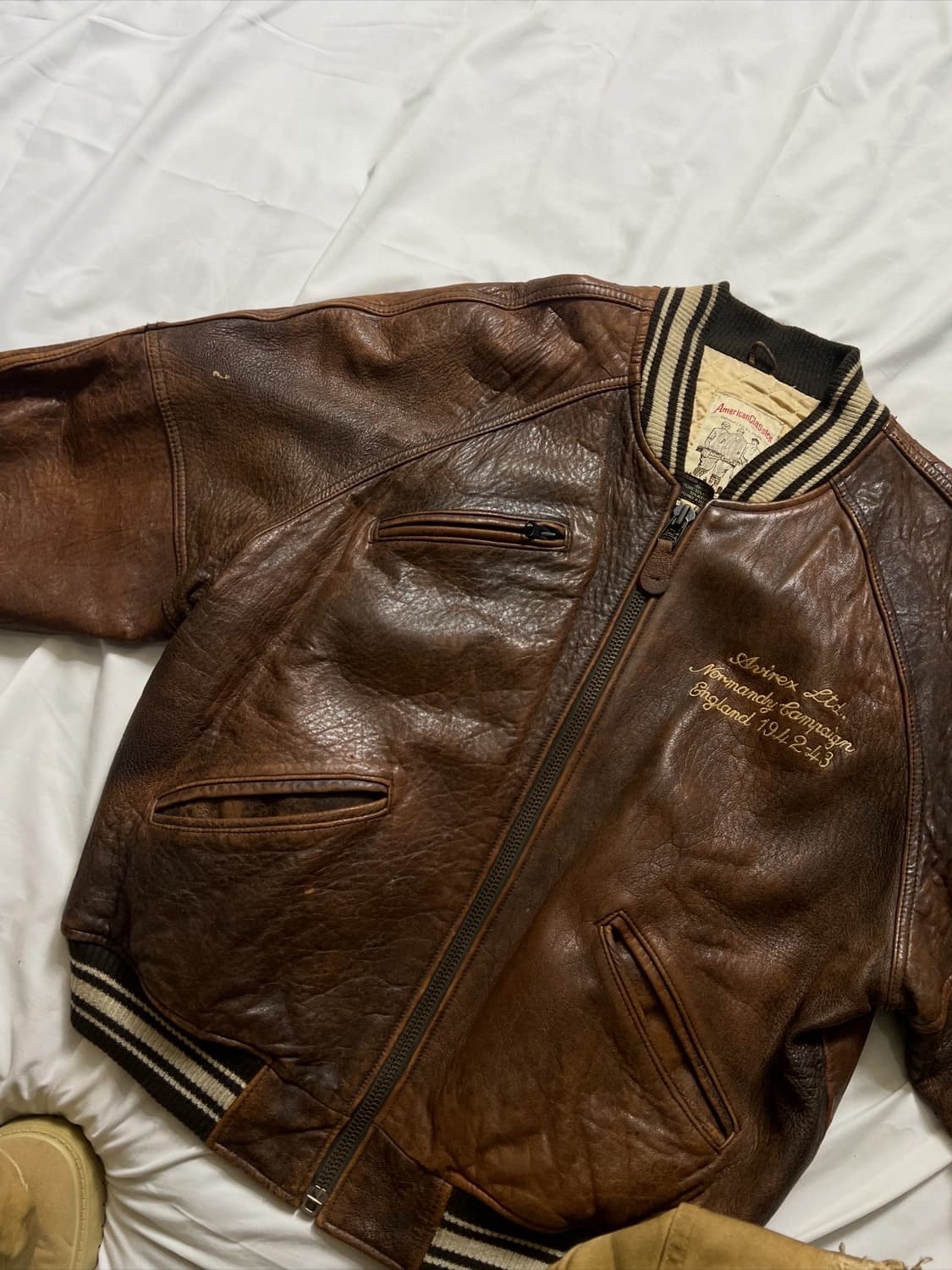 아비렉스 아이콘 가죽자켓 상품이미지7