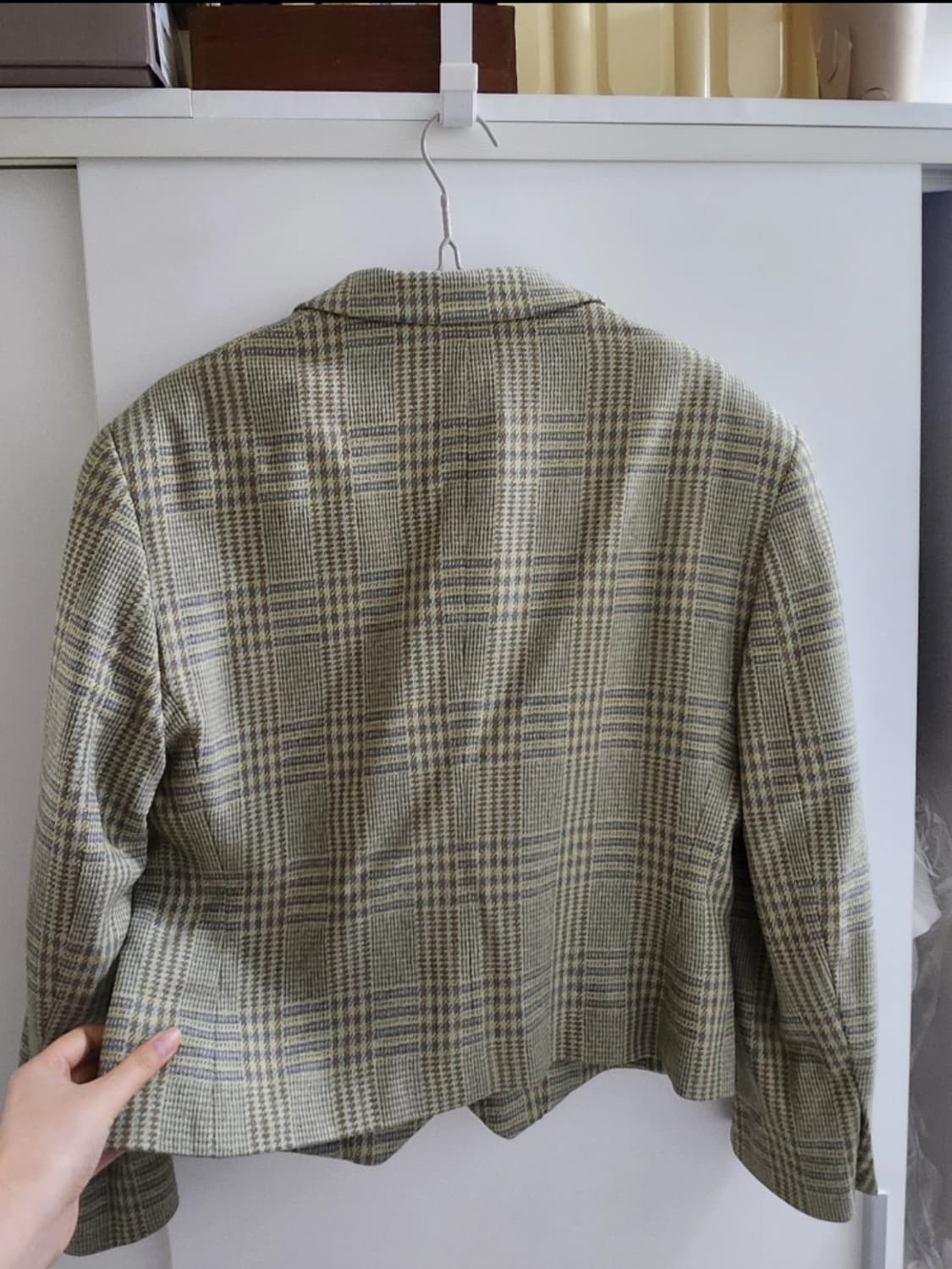 연두 트위드 자켓 상품이미지5