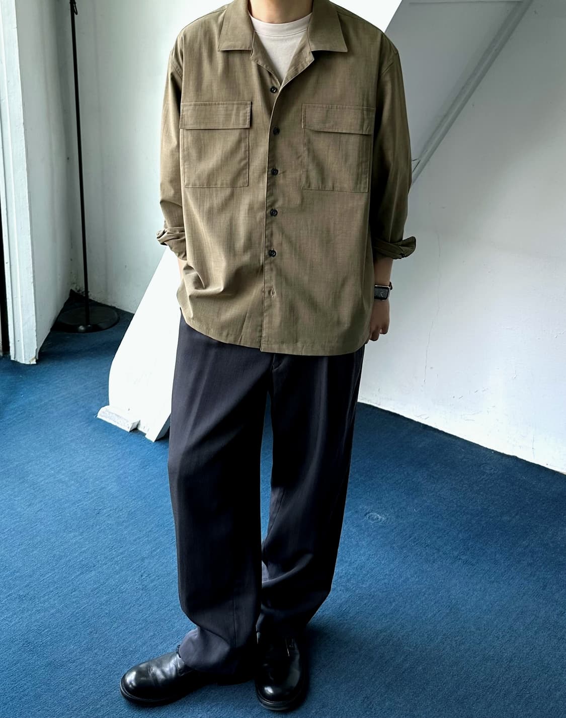 Light poly design CPO shirt 상품이미지3