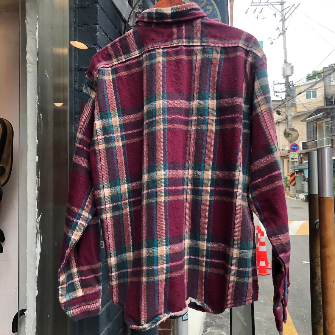 80s/90s Dee Cee flannel shirt-L 상품이미지7