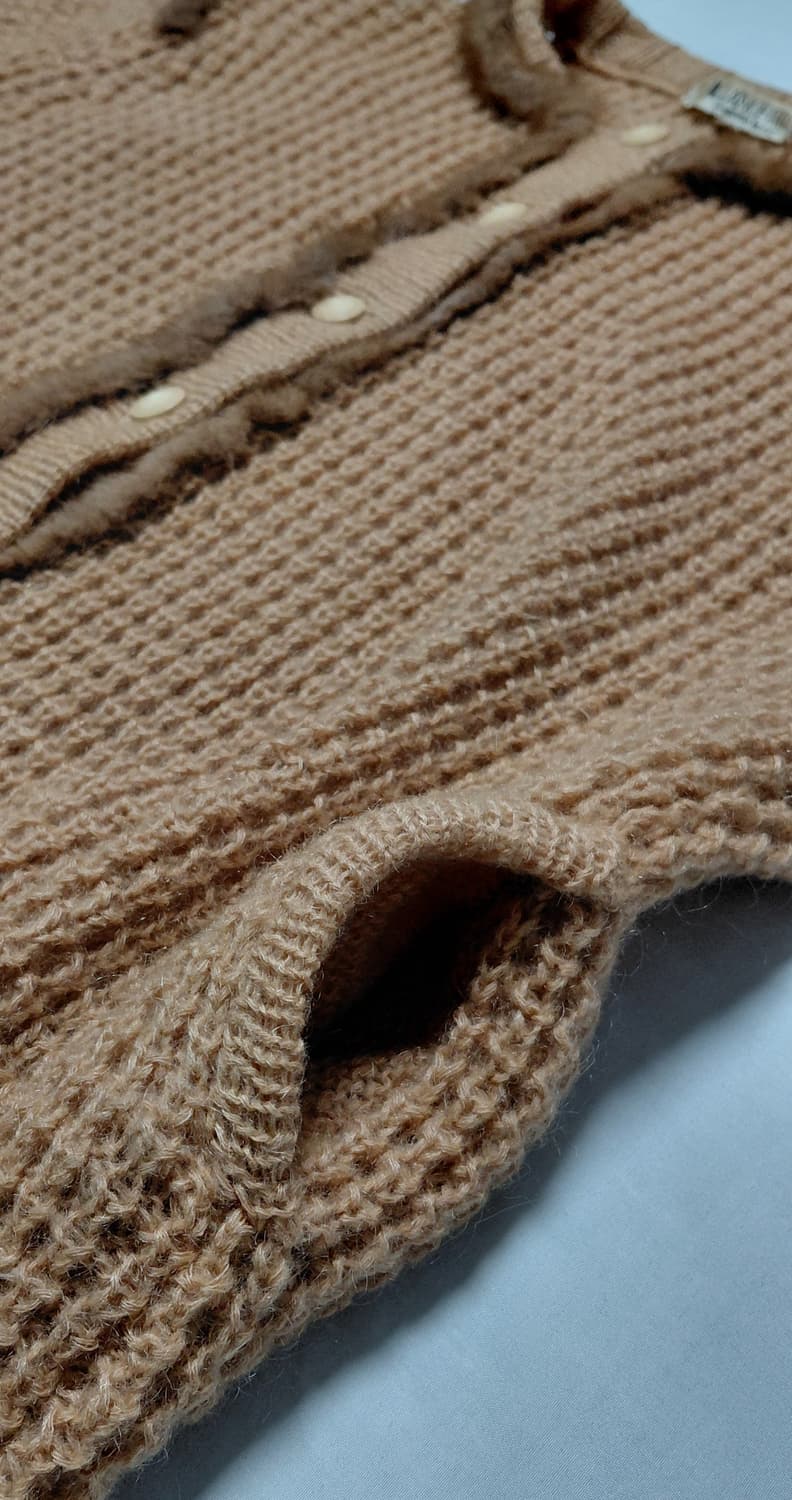 이탈리아 란체티(LANCETTI) 리얼 퍼 트리밍 울 가디건 상품이미지4