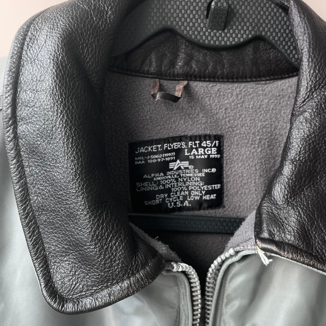 알파인더스트리 MA-1 플라이트  자켓 그레이 XL 상품이미지7