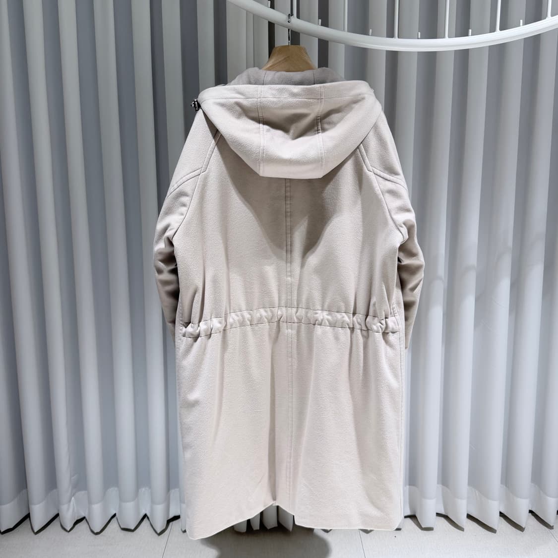 (A+/L) / 로로피아나 아이보리 캐시미어 롱 파카 자켓 상품이미지4