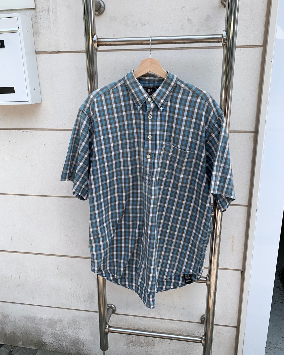 RRL 반팔 체크 셔츠 상품이미지1