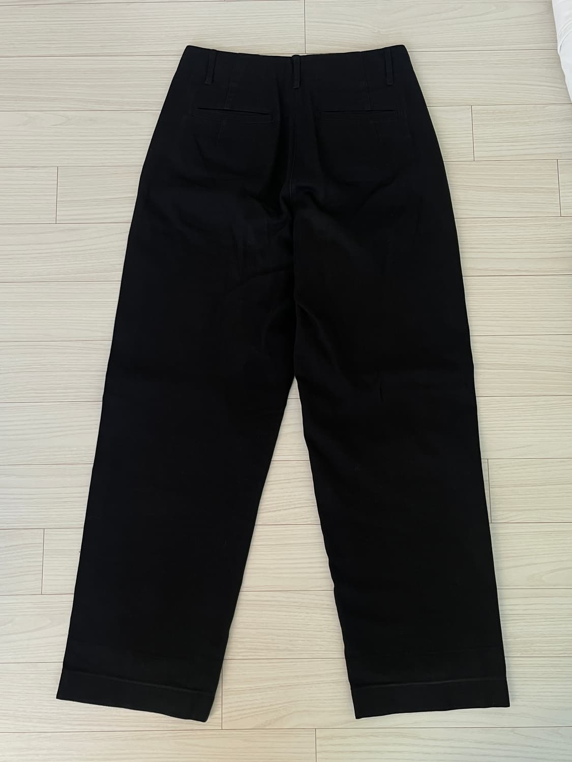 LFM 엘에프엠 와이드 레그 코튼 팬츠 블랙 1 사이즈 상품이미지3