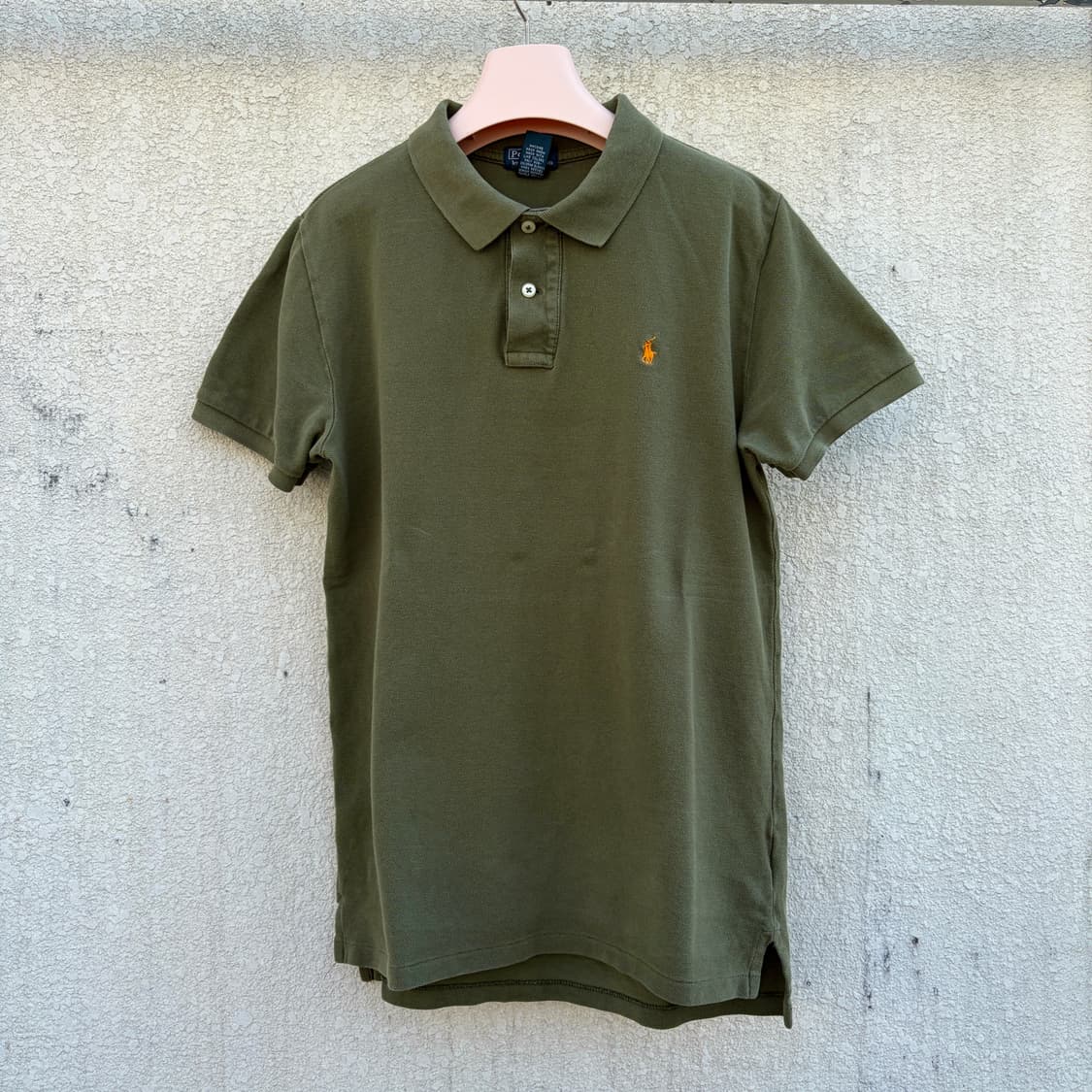 폴로 랄프로렌 올리브 카키 PK 카라 반팔 티셔츠 상품이미지1