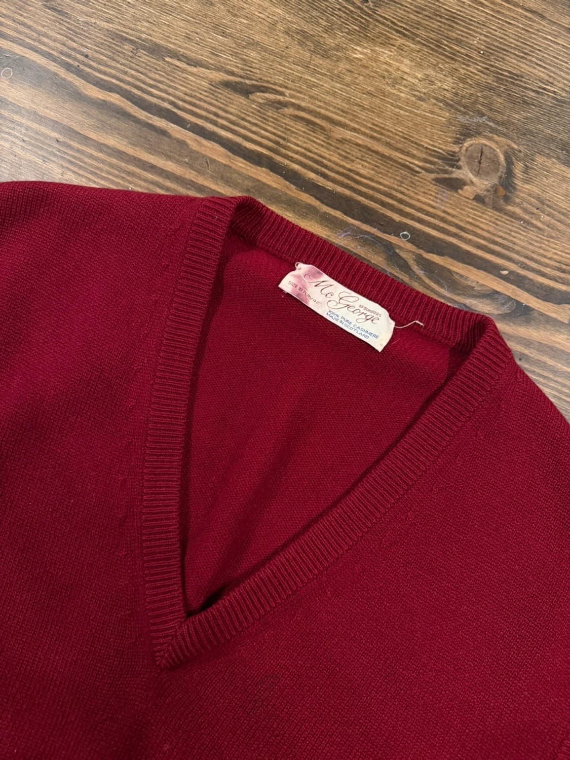 맥조지 캐시미어 니트베스트 남성100 상품이미지5