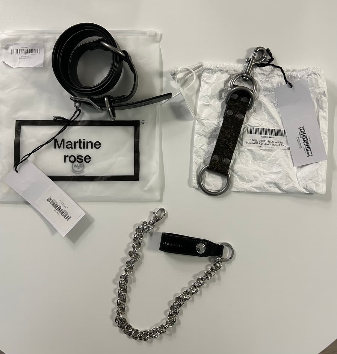 마틴로즈 벨트,키링,체인 일괄판매 상품이미지1