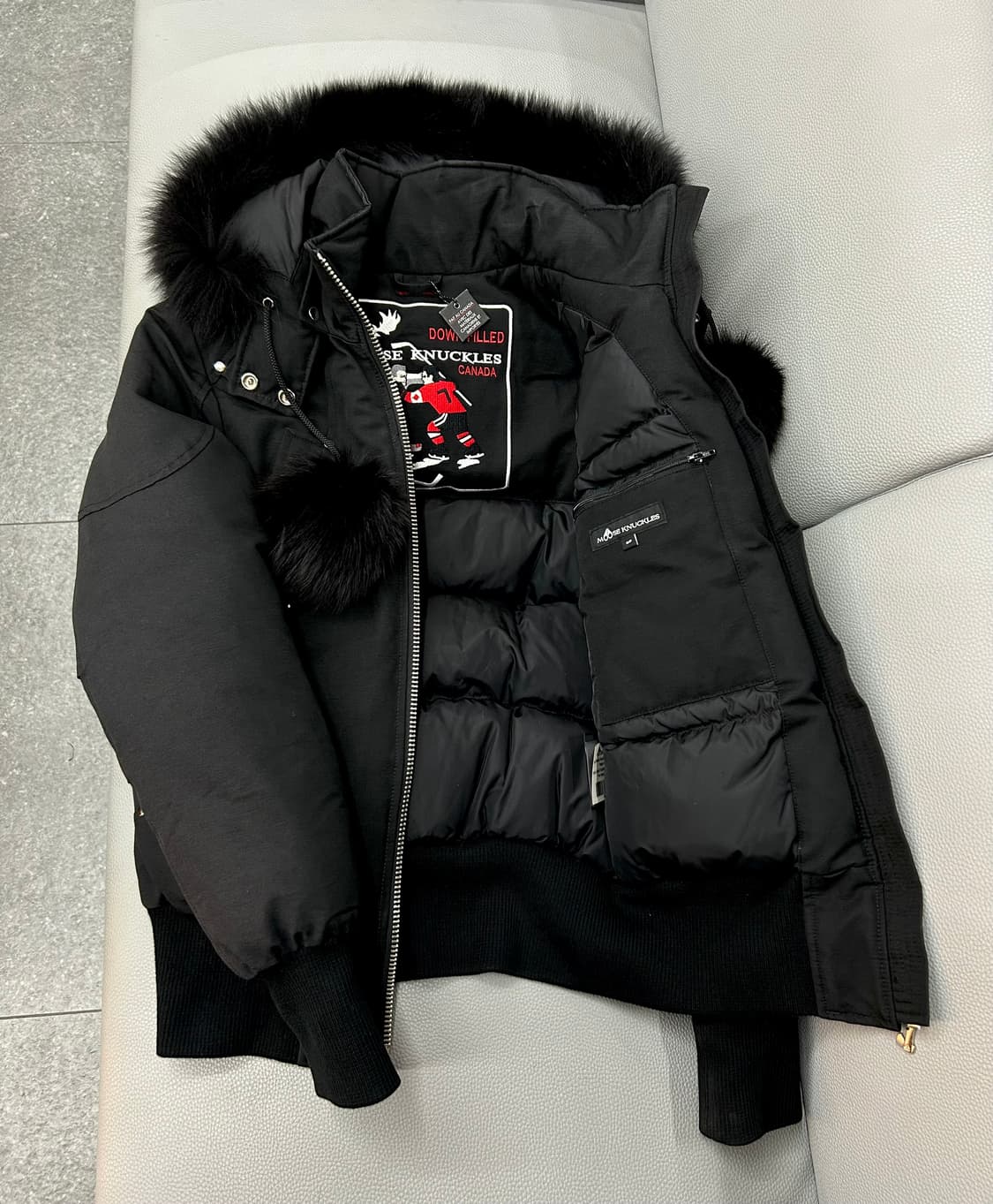 무스너클 데비 봄버 블랙 패딩(S) 상품이미지9