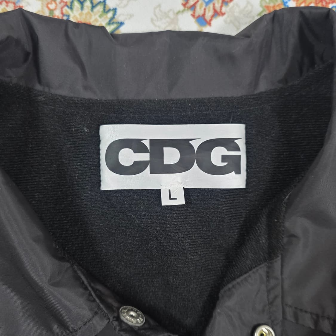 CDG x 스투시 꼼데가르송 코치 자켓 블랙 L 상품이미지4