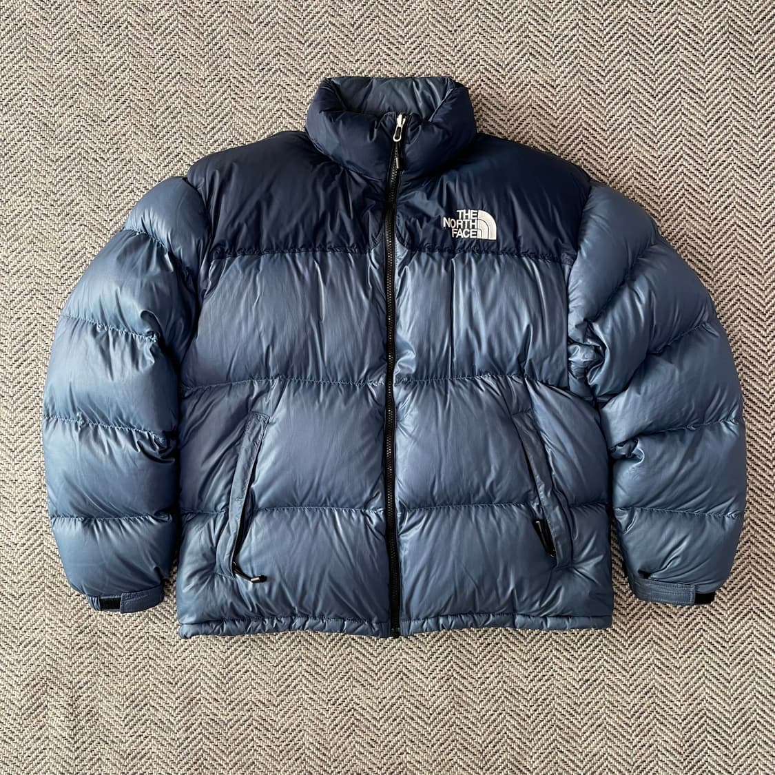 [105] 노스페이스 센터로고 네이비 700 눕시 패딩 상품이미지2