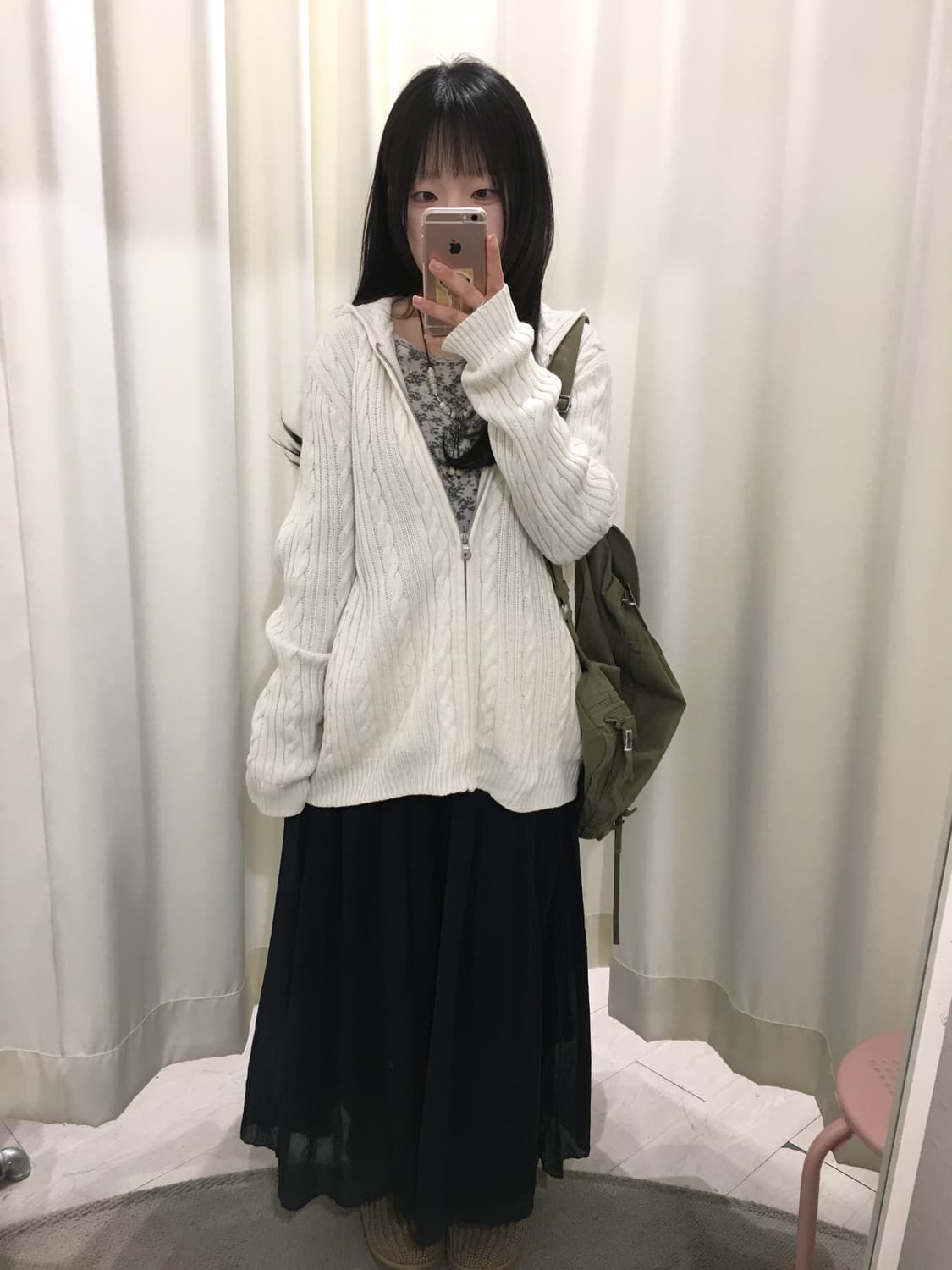 니트 후드 집업 상품이미지2