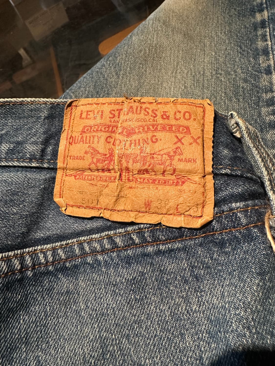 80s USA Levis 501 Selvedge Denim Pants 상품이미지10