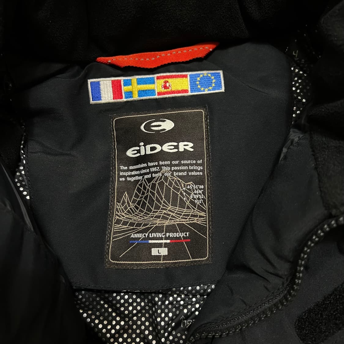 아이더 옴니히트 덕다운 퍼후드 카라스 패딩 점퍼 [블랙] L/100 상품이미지5