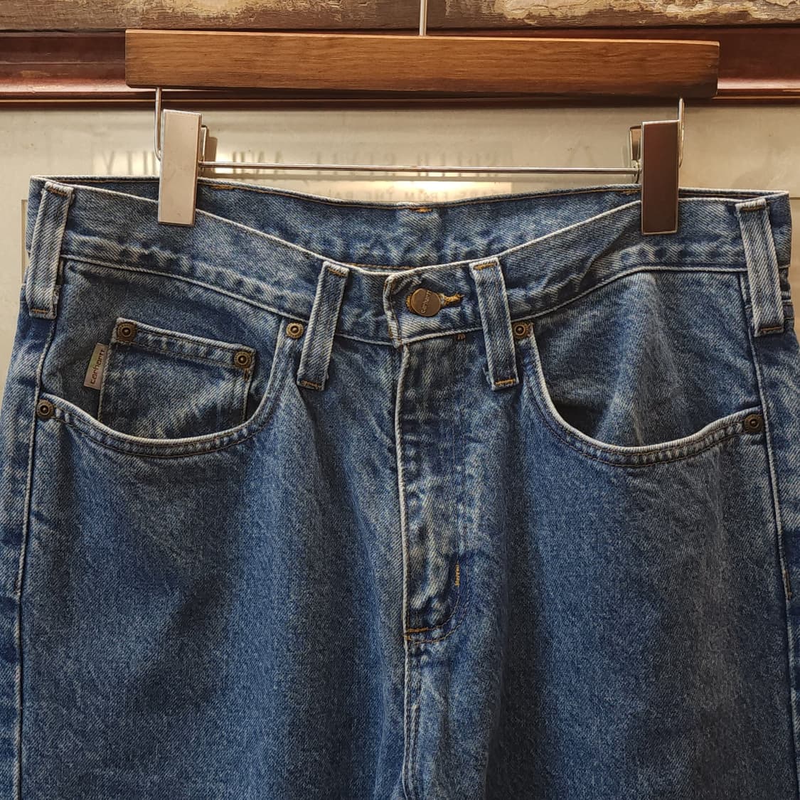 칼하트 데님팬츠 트레디셔널 워크 데님 팬츠 연청 32x32 상품이미지3