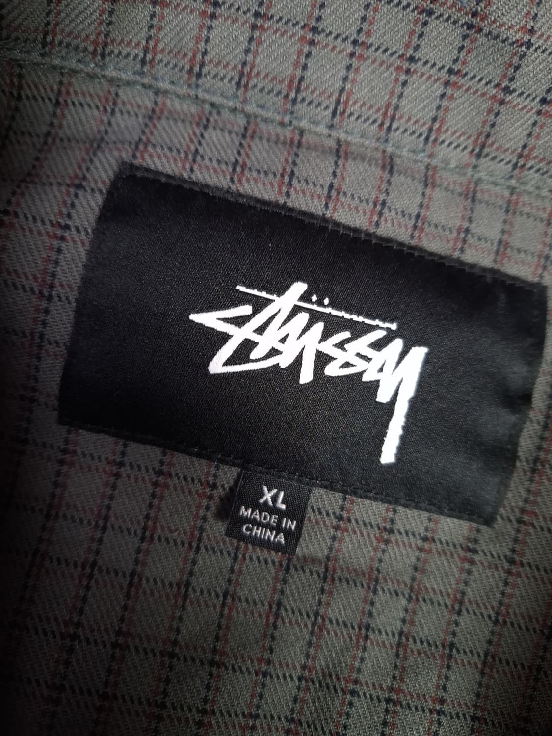 오리지날 스투시 체크 그레이 개러지 자켓 상품이미지3