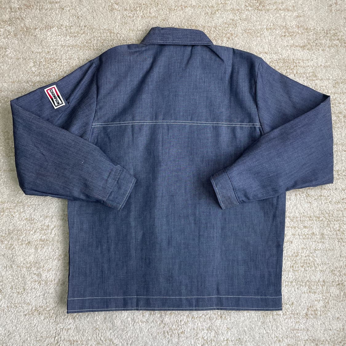 [L] 70s 데드스탁 USA champion 챔피온 스파크 데님 자켓 상품이미지7