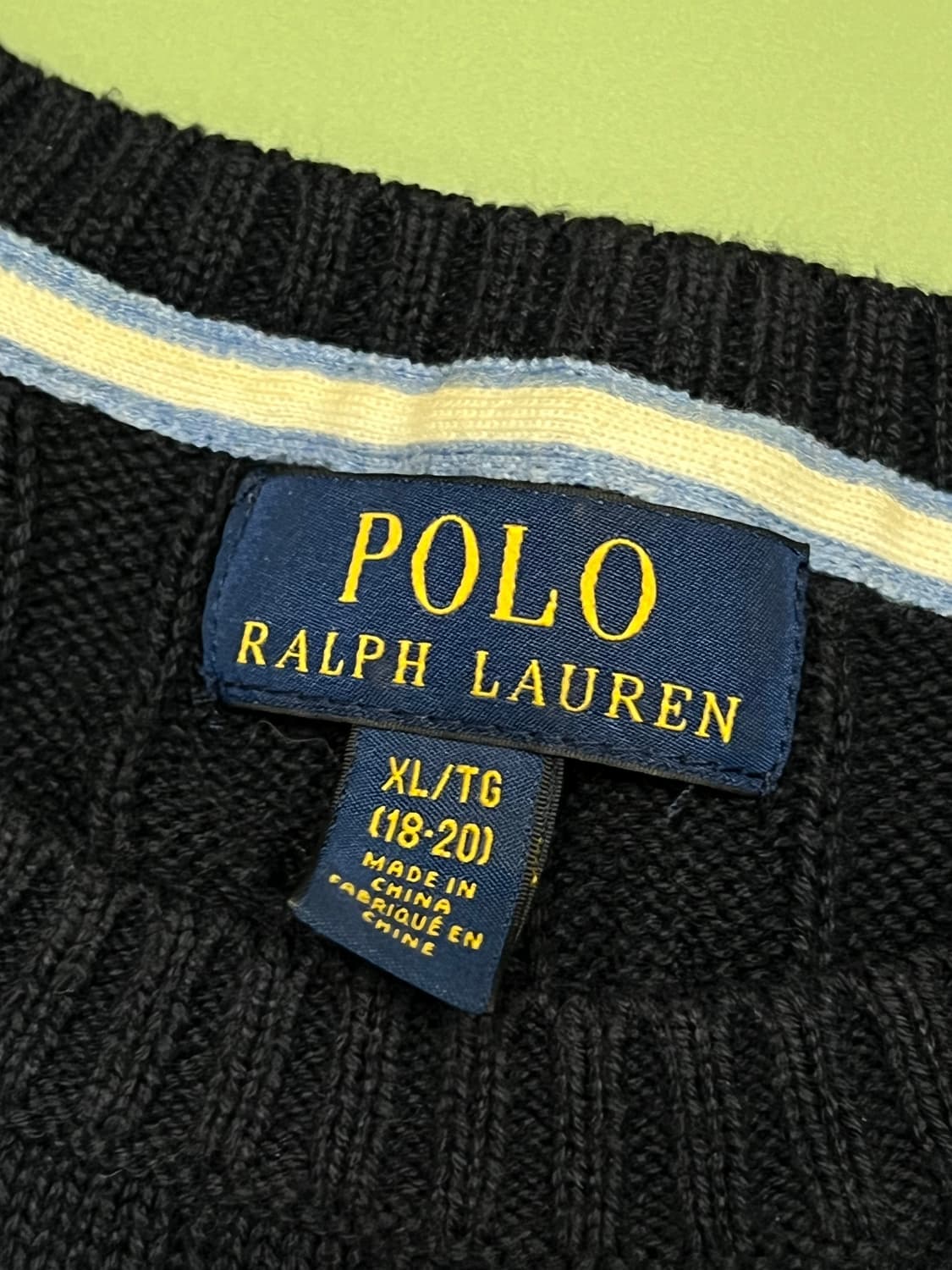 (XL) 폴로 랄프로렌 주니어/우먼스 케이블 니트 네이비 상품이미지4